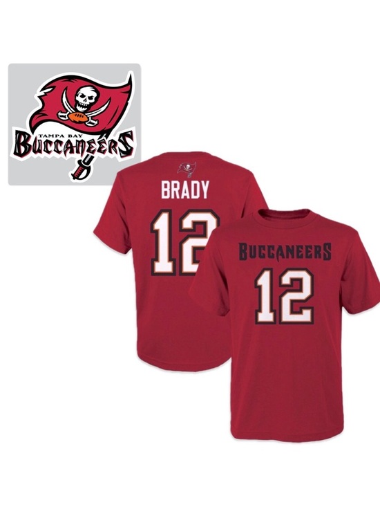 NFL Other - NWT [NFL] Tampa Bay Buccaneers Tom Brady Short-Sleeve T-Shirts, Youth Sz L or XL
